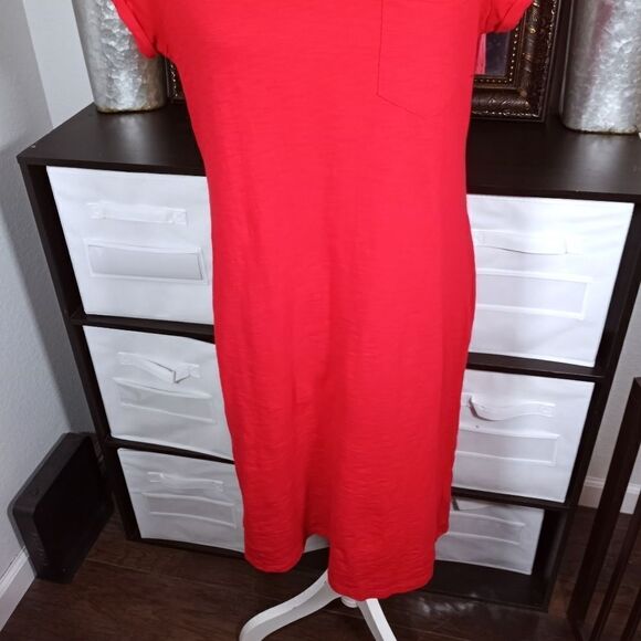 GAP RED TEE-SHIRT DRESS SZ.S/M EUC - Picture 4 of 8